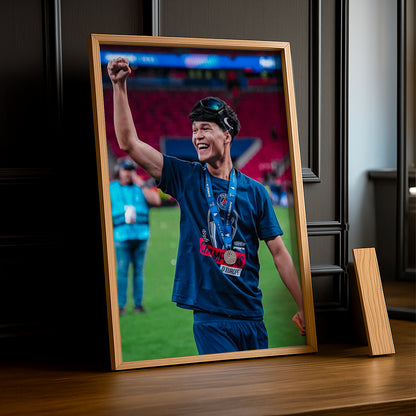 Cadre Photo Dro Fernandez – Célébration Champions League 2026 | PSG TonCadre