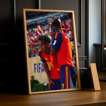 Cadre Photo Lamine Yamal & Nico Williams – Duo Espagne TonCadre