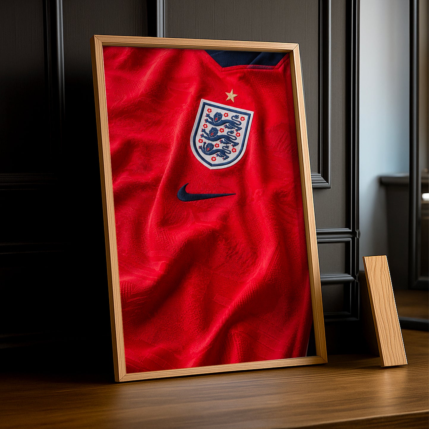 Cadre Photo Maillot Angleterre – Extérieur Coupe du Monde 2026 TonCadre