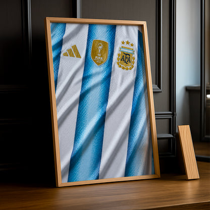 Cadre Photo Maillot Argentine – Domicile Coupe du Monde 2026 TonCadre