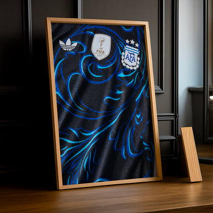 Cadre Photo Maillot Argentine – Extérieur Coupe du Monde 2026 TonCadre