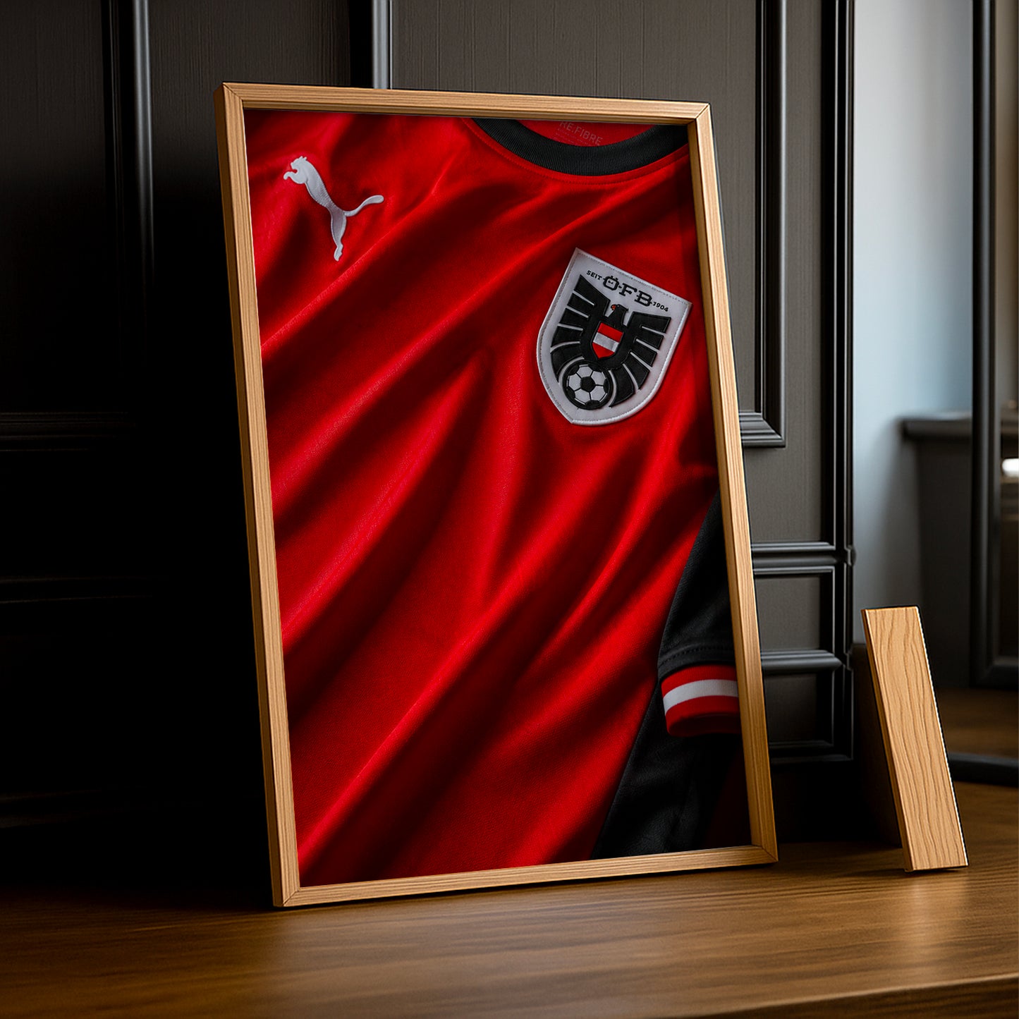 Cadre Photo Maillot Autriche – Domicile Coupe du Monde 2026 TonCadre