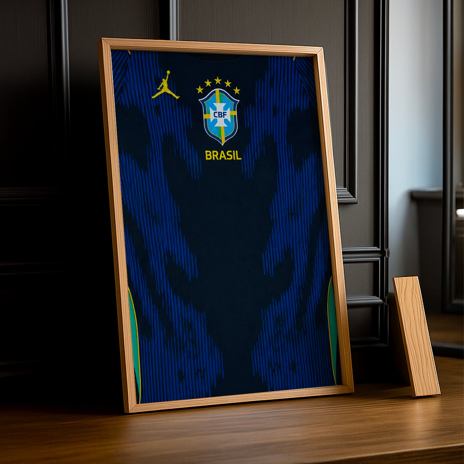 Cadre Photo Maillot Brésil – Extérieur Coupe du Monde 2026 TonCadre