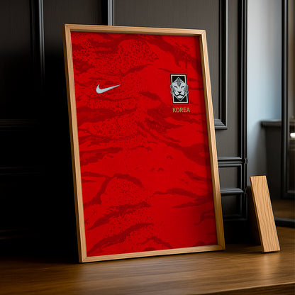 Cadre Photo Maillot Corée du Sud – Domicile Coupe du Monde 2026 TonCadre