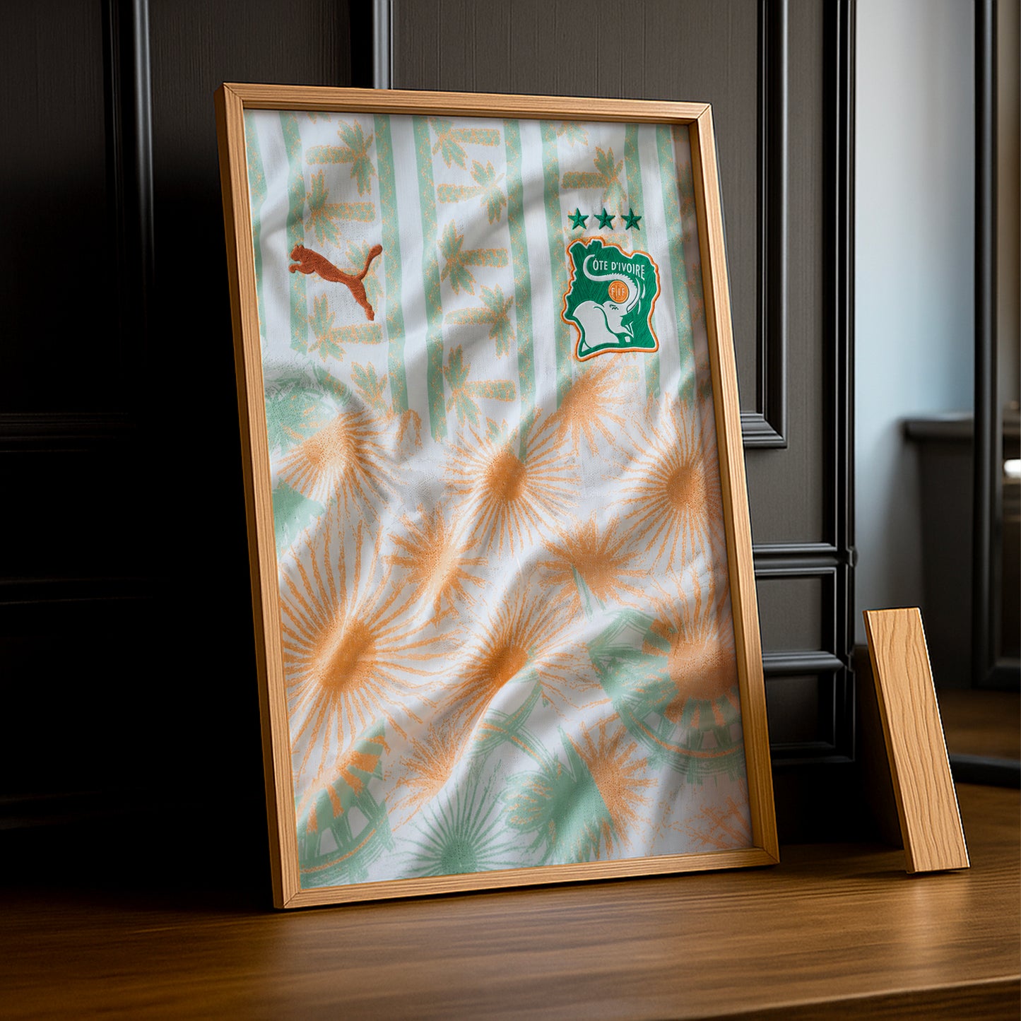 Cadre Photo Maillot Côte d'Ivoire – Extérieur Coupe du Monde 2026 TonCadre