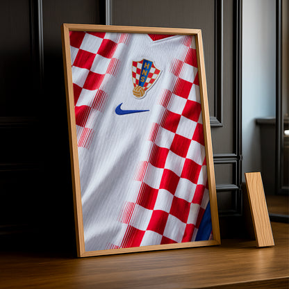 Cadre Photo Maillot Croatie – Domicile Coupe du Monde 2026 TonCadre
