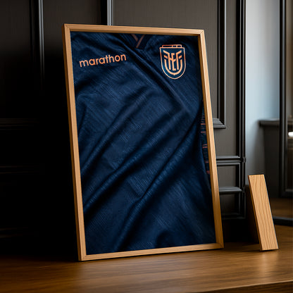 Cadre Photo Maillot Équateur – Extérieur Coupe du Monde 2026 TonCadre