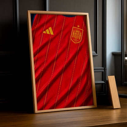 Cadre Photo Maillot Espagne – Domicile Coupe du Monde 2026 TonCadre