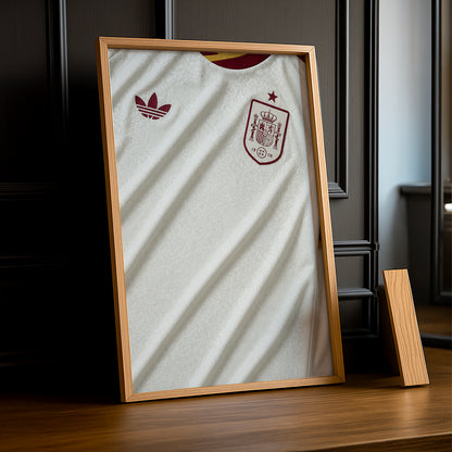 Cadre Photo Maillot Espagne – Extérieur Coupe du Monde 2026 TonCadre