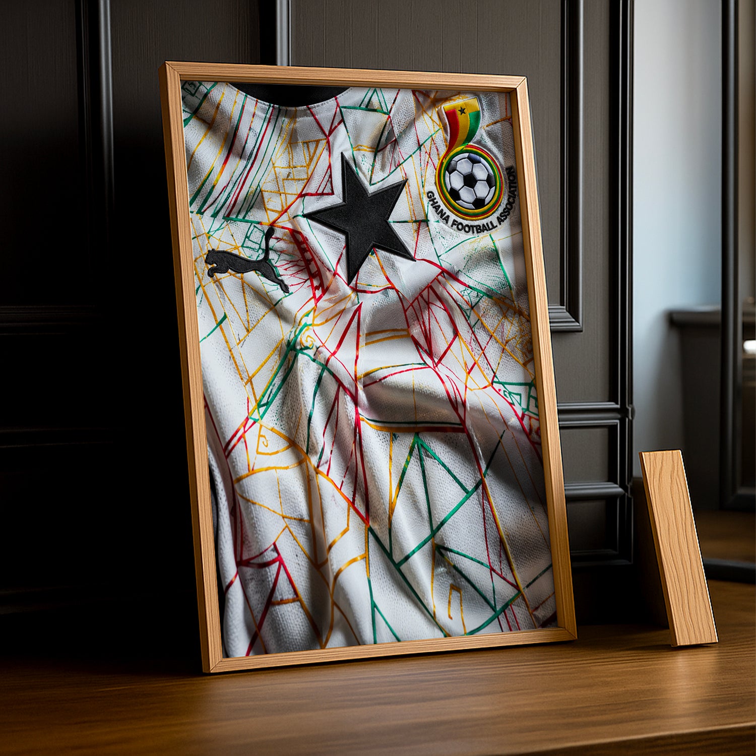 Cadre Photo Maillot Ghana – Domicile Coupe du Monde 2026 TonCadre