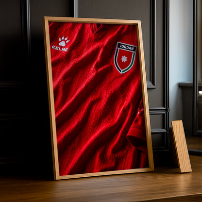 Cadre Photo Maillot Jordanie – Domicile Coupe du Monde 2026 TonCadre