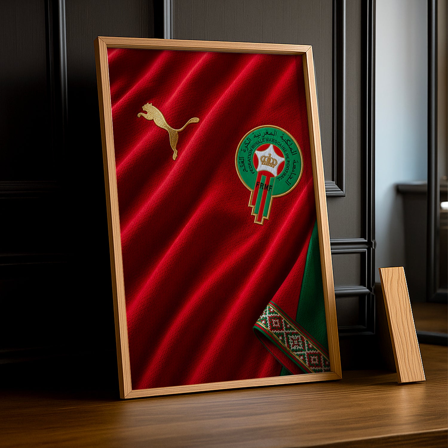 Cadre Photo Maillot Maroc – Domicile Coupe du Monde 2026 TonCadre