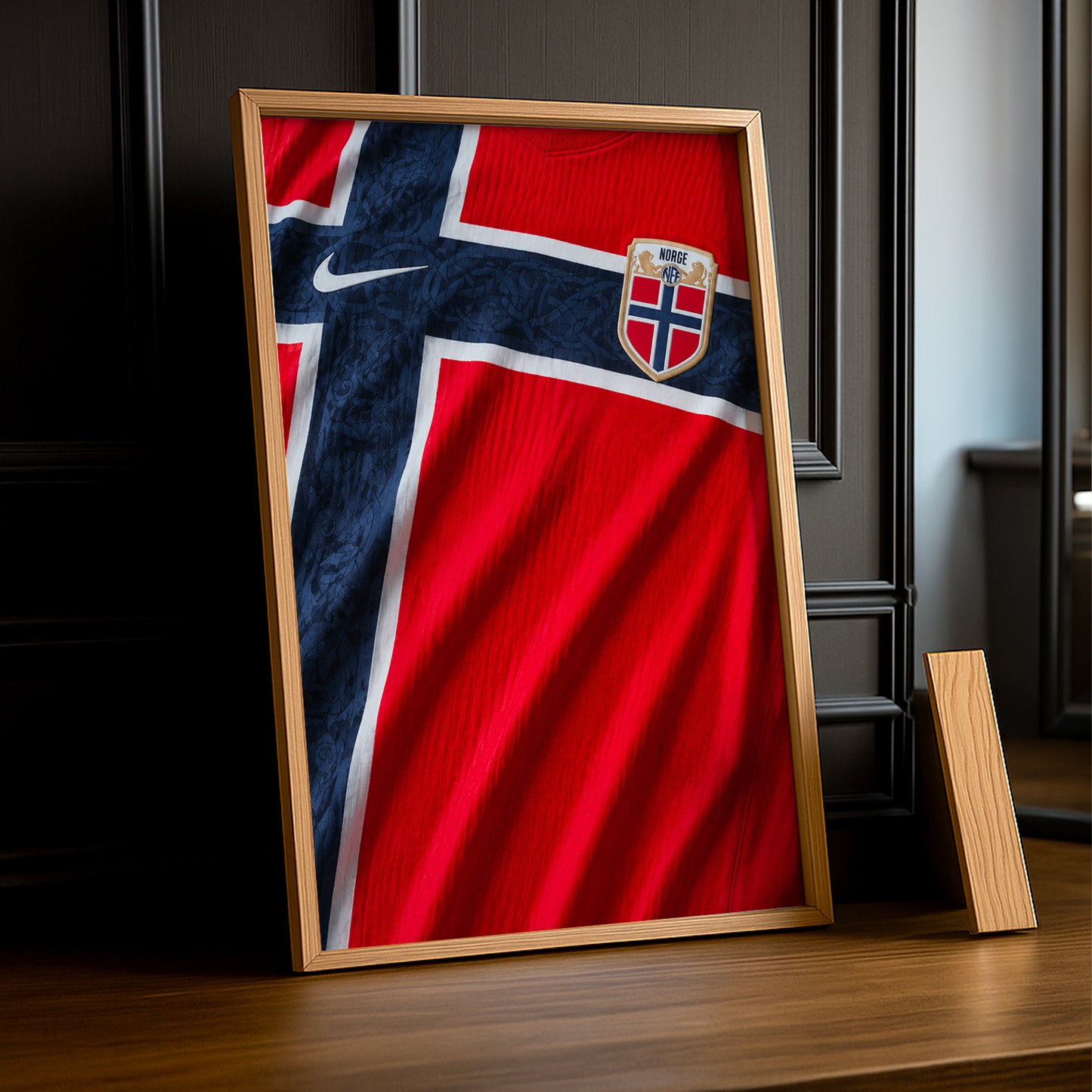 Cadre Photo Maillot Norvège – Domicile Coupe du Monde 2026 TonCadre