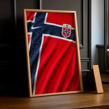 Cadre Photo Maillot Norvège – Domicile Coupe du Monde 2026 TonCadre