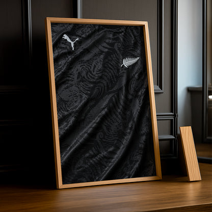 Cadre Photo Maillot Nouvelle-Zélande – Domicile Coupe du Monde 2026 TonCadre