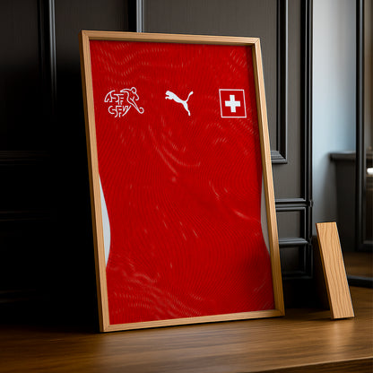 Cadre Photo Maillot Suisse – Domicile Coupe du Monde 2026 TonCadre