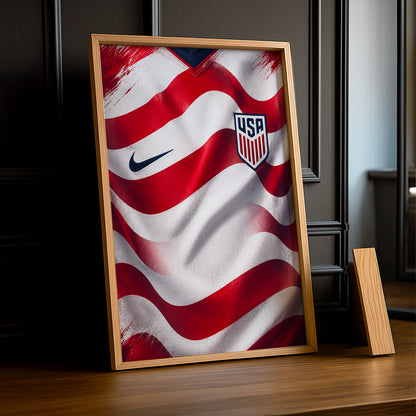 Cadre Photo Maillot USA – Domicile Coupe du Monde 2026 TonCadre