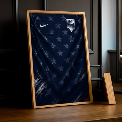 Cadre Photo Maillot USA – Extérieur Coupe du Monde 2026 TonCadre