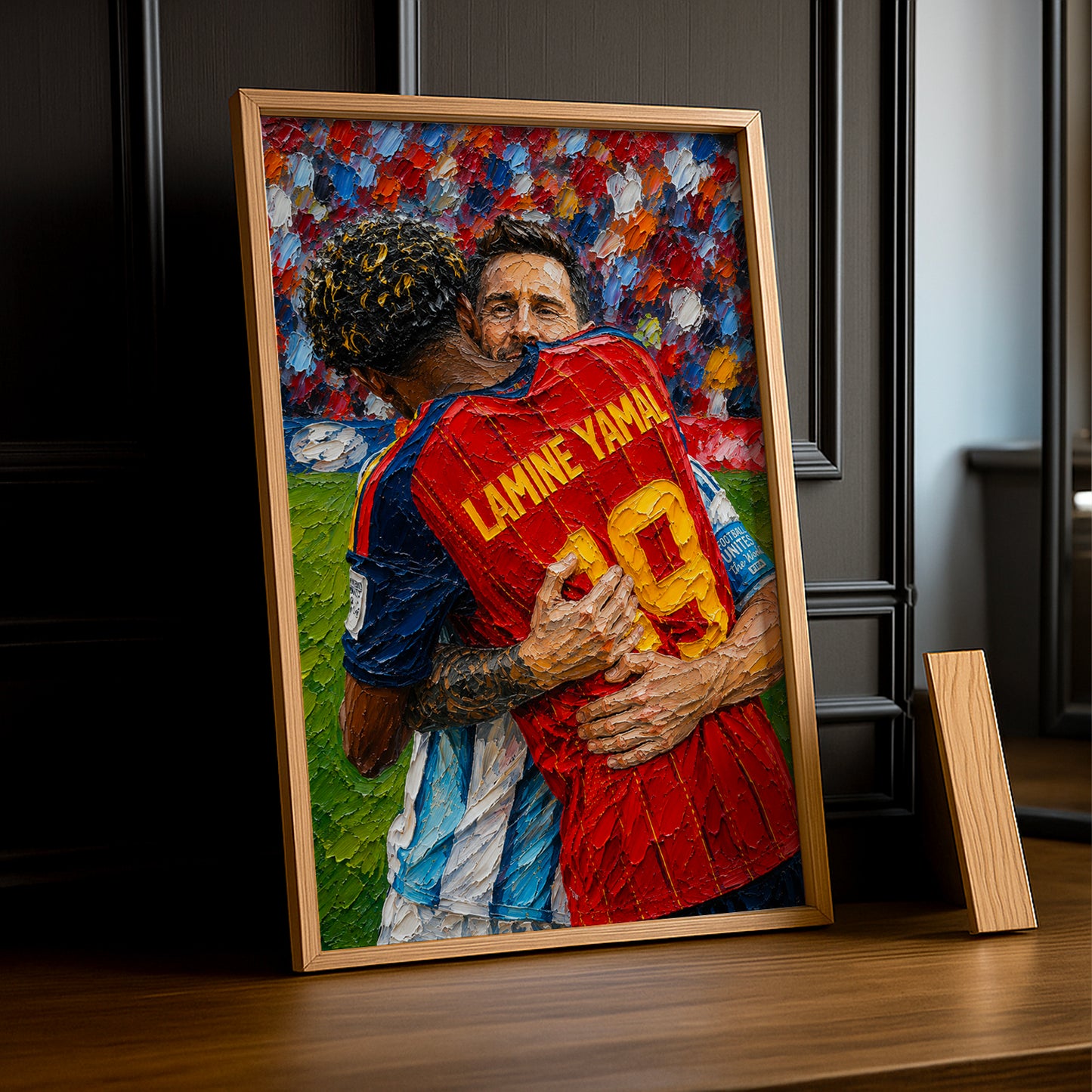 Cadre Photo Messi & Lamine Yamal – Accolade Finale Coupe du Monde TonCadre