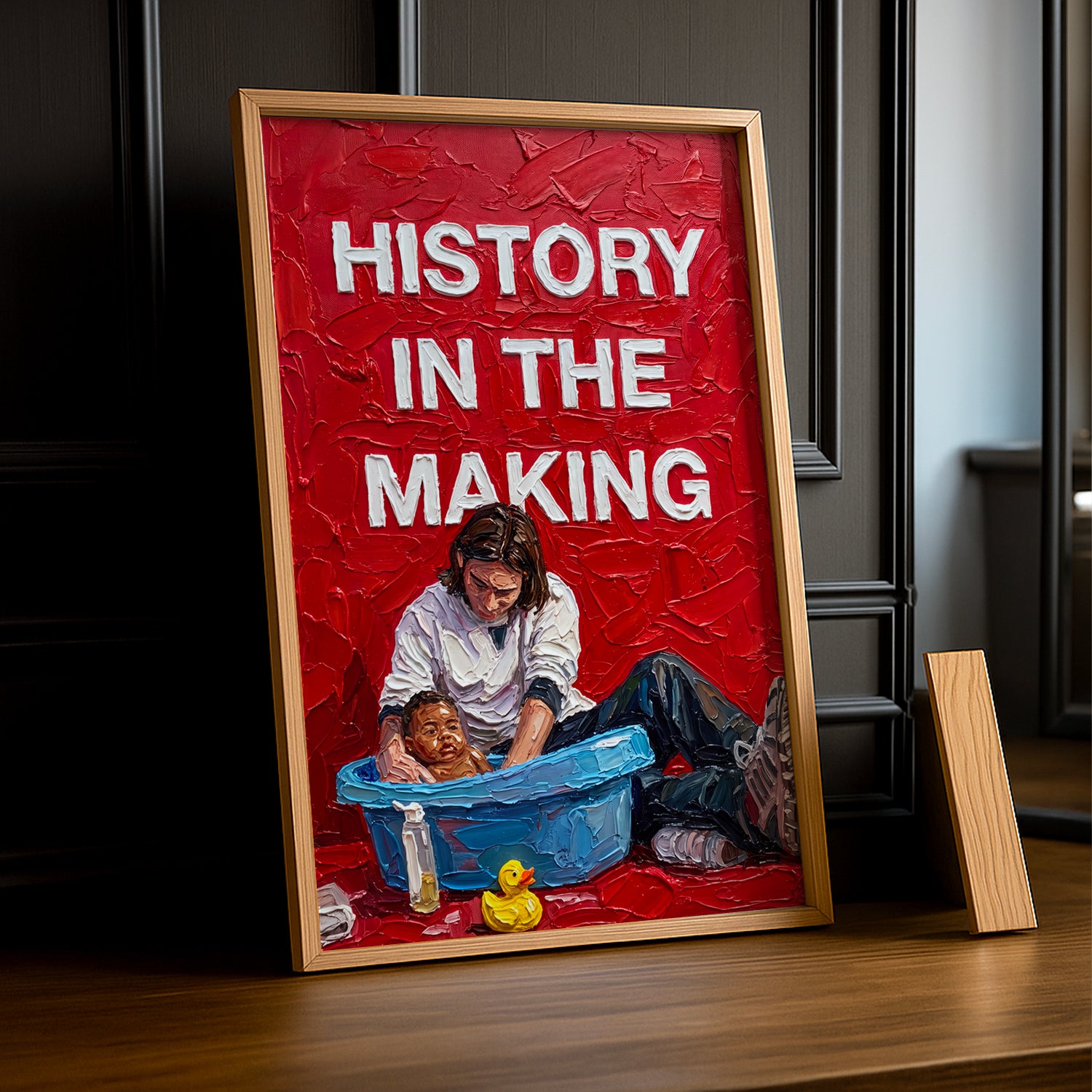 Cadre Photo Messi & Lamine Yamal – "History In The Making" | Art Peinture à l'Huile TonCadre