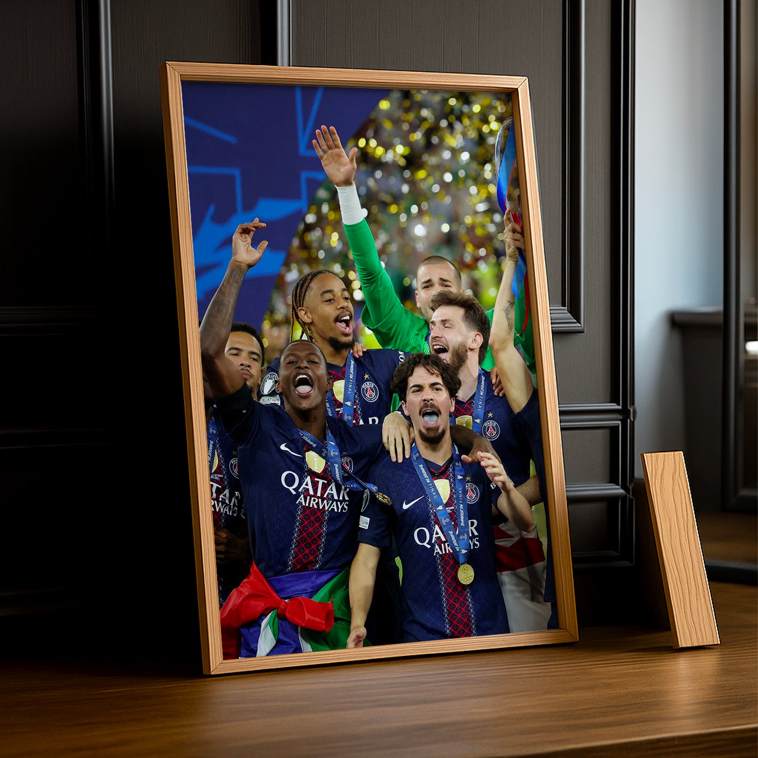 Cadre Photo PSG – Joie Collective Champions League 2026 | Célébration Équipe TonCadre