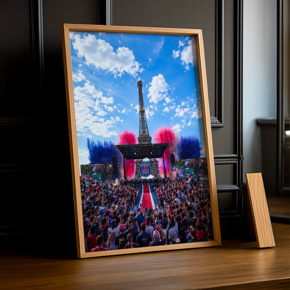 Cadre Photo PSG – Parade Tour Eiffel Champions League 2026 | Fête des Champions TonCadre