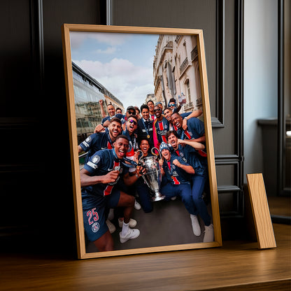 Cadre Photo PSG – Photo de Groupe Parade Paris Champions League 2026 TonCadre