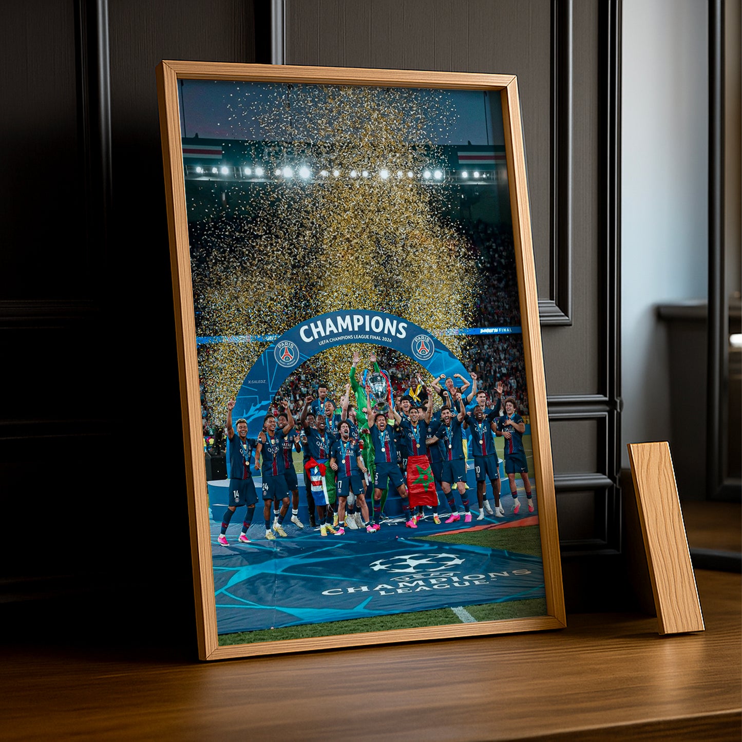 Cadre Photo PSG – Podium Officiel UEFA Champions League Final 2026 | Budapest TonCadre