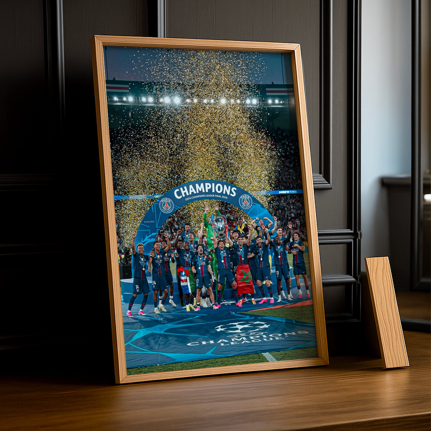 Cadre Photo PSG – Podium Officiel UEFA Champions League Final 2026 | Budapest TonCadre