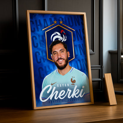 Cadre Photo Rayan Cherki – Équipe de France TonCadre