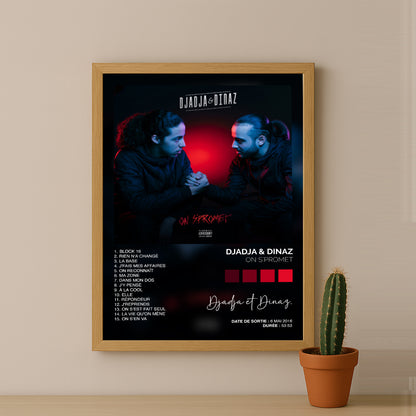 Cadre photo Album Musicaux - On S'Promet de Djadja & Dinaz
