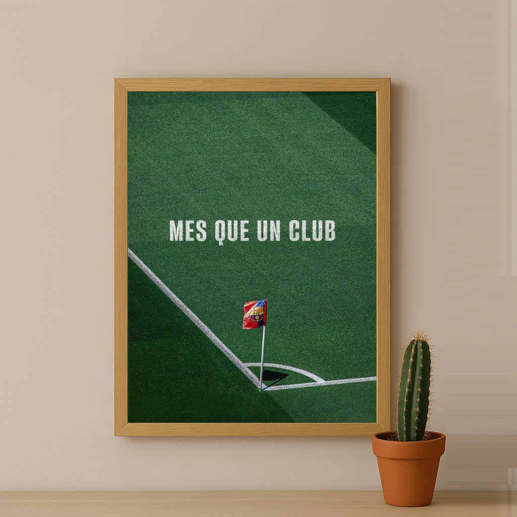 Poster encadrée FC Barcelone - Mes Que Un Club