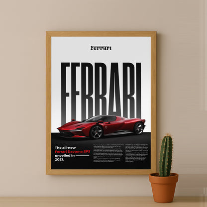 Poster Voitures - Ferrari Daytona SP3