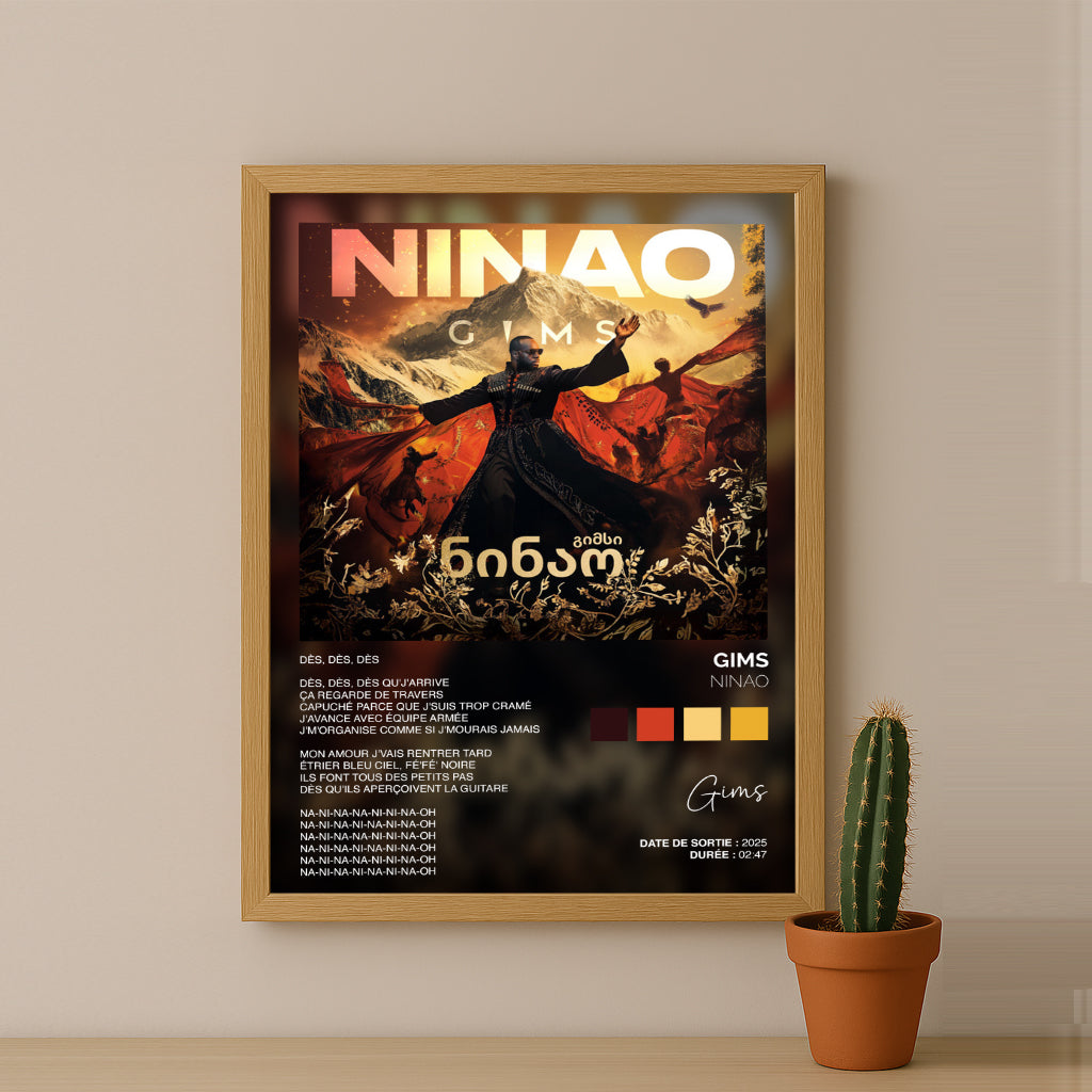 Cadre photo Titre Musicaux - Ninao de Gims