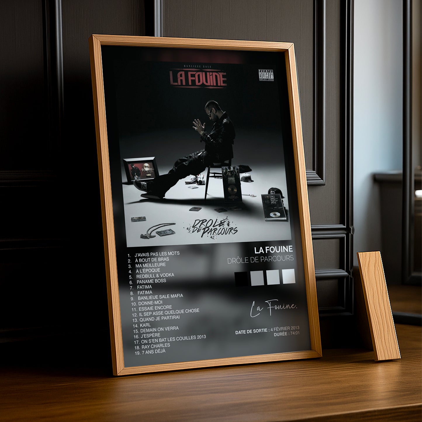 Cadre Photo La Fouine - Drôle de parcours