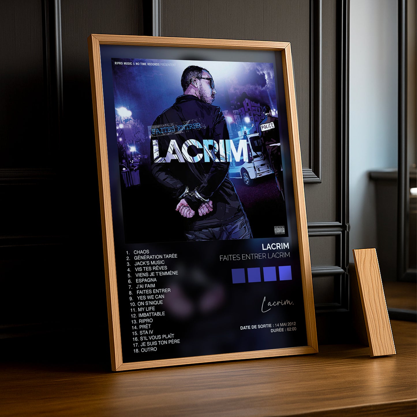 Cadre Photo Lacrim - Faites entrer Lacrim