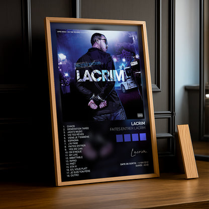 Cadre Photo Lacrim - Faites entrer Lacrim