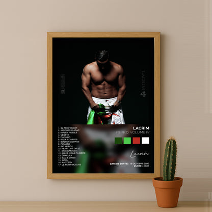 Cadre photo Album Musicaux - Ripro Volume 4 de Lacrim