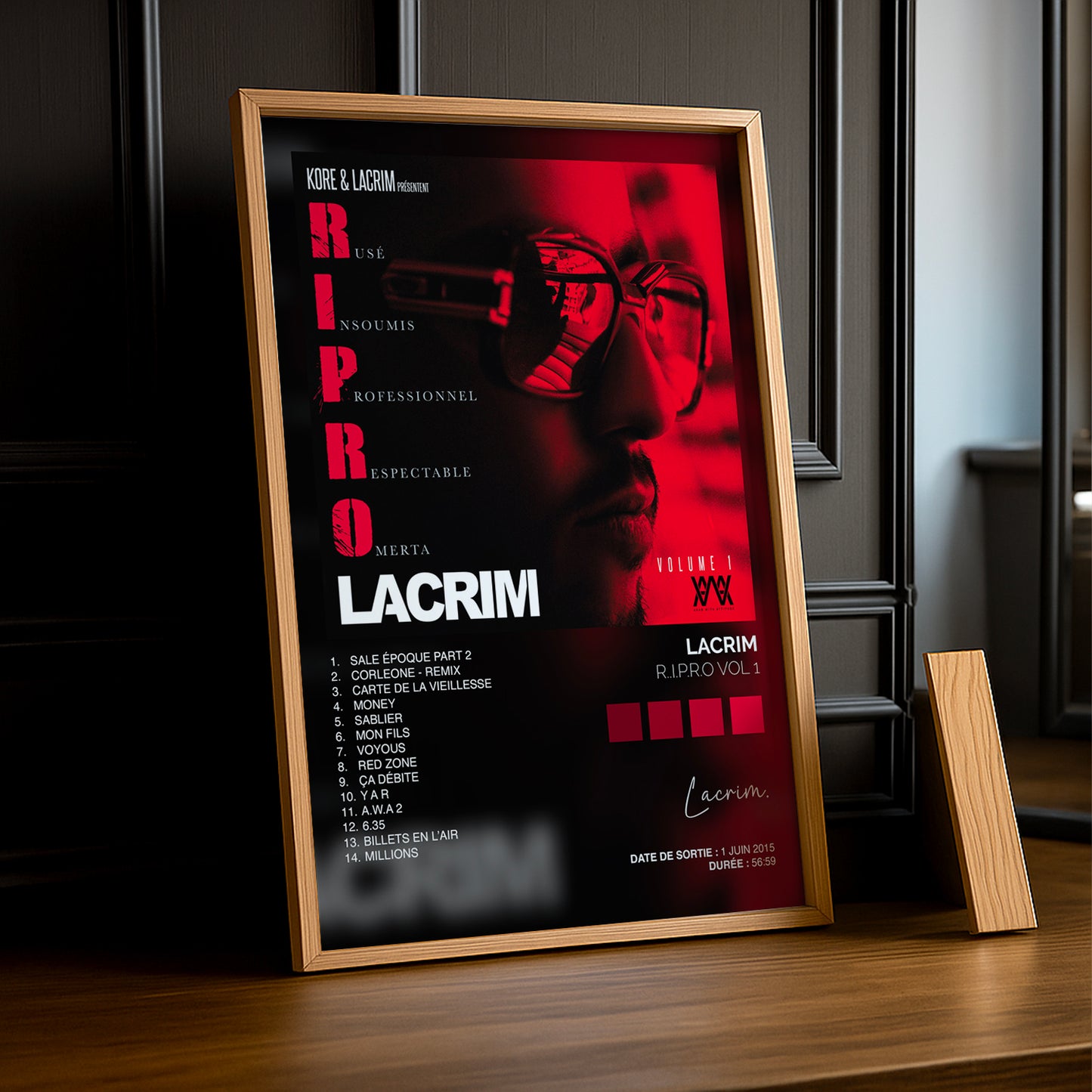 Cadre Photo Lacrim - RIPRO 1