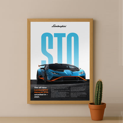 Poster Voitures - Lamborghini Huracan STO
