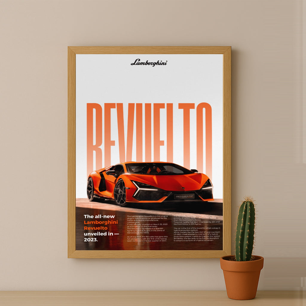 Poster Voitures - Lamborghini Revuelto