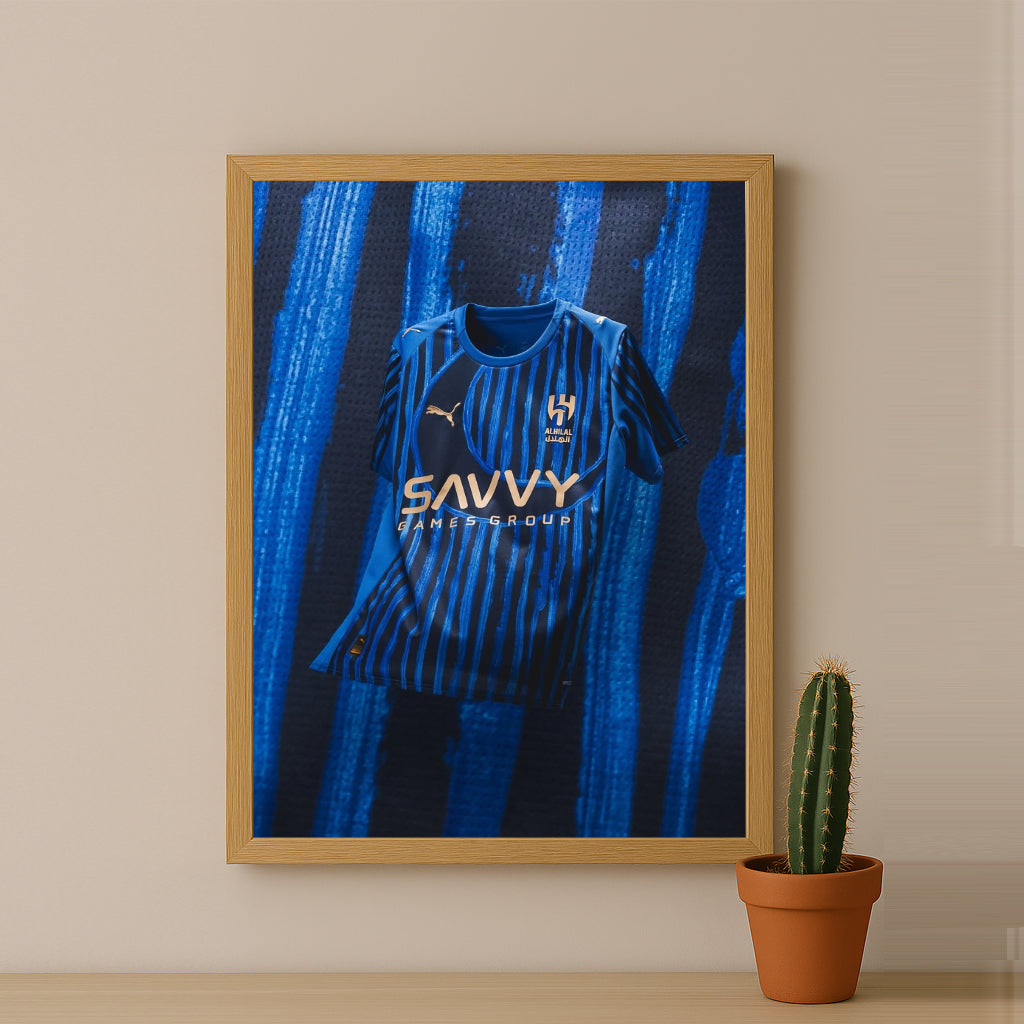 Poster Maillot Football - Al Hilal 2025-2026