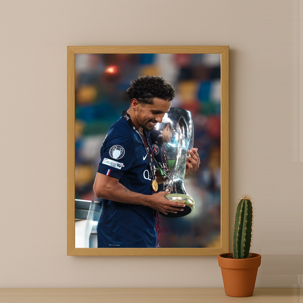 Poster encadrée Paris Saint-Germain - Marquinhos LDC