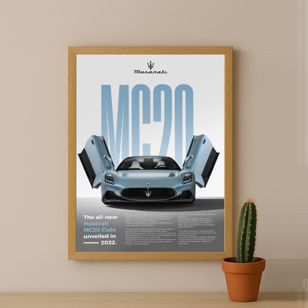 Poster Voitures - Maserati MC20 Cielo