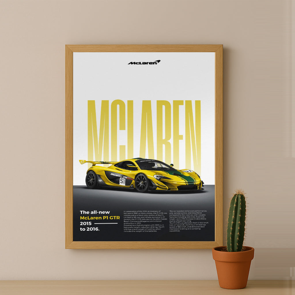 Poster Voitures - McLaren P1 GTR