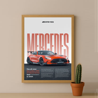 Poster Voitures - Mercedes AMG GT Black Series