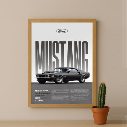 Poster Voitures - Ford Mustang Boss 429