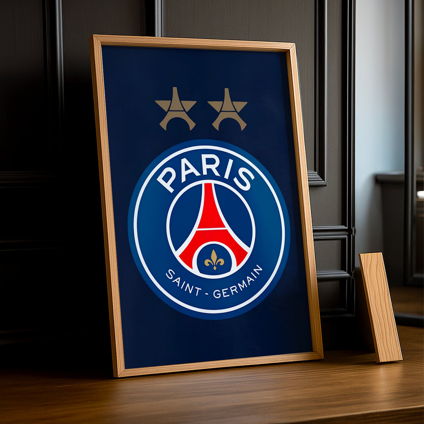 Cadre photo Paris Saint-Germain logo étoilée TonCadre