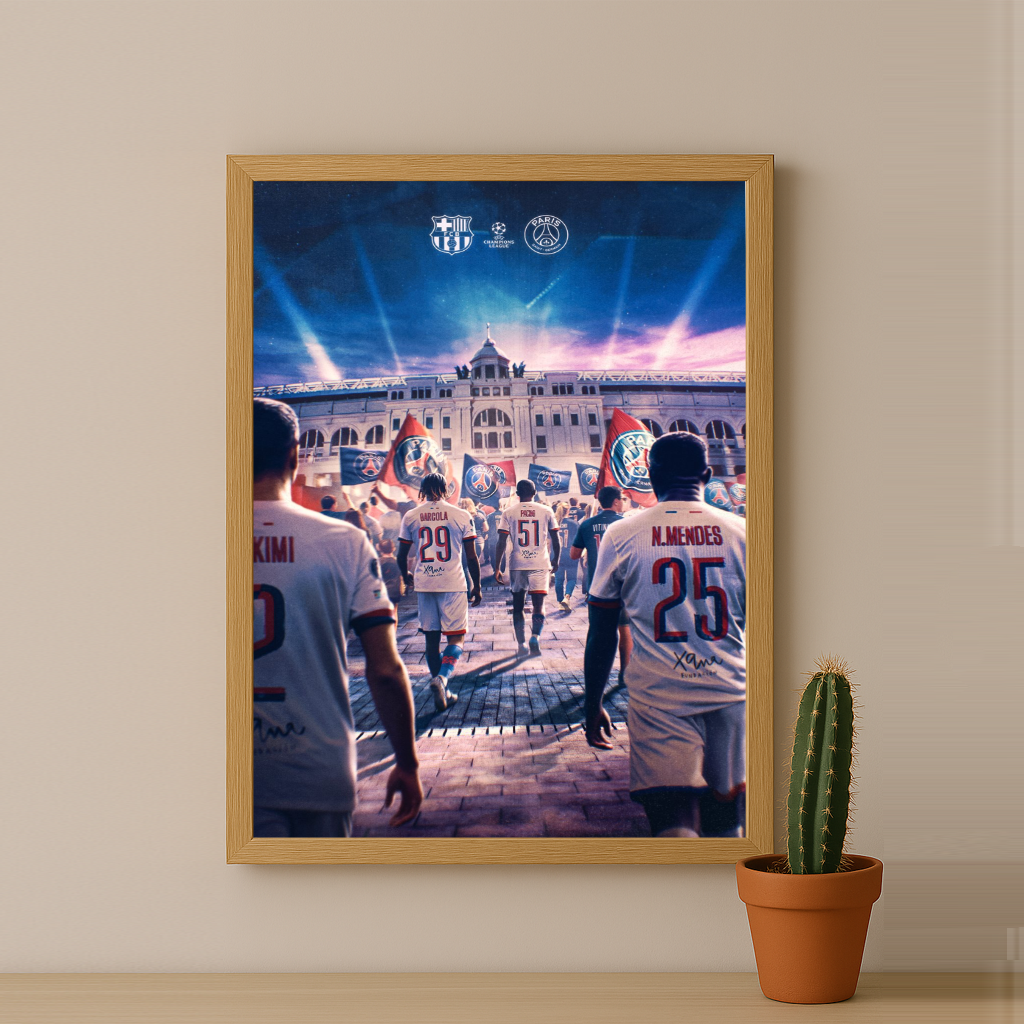 Poster encadrée Paris Saint-Germain - Illustration