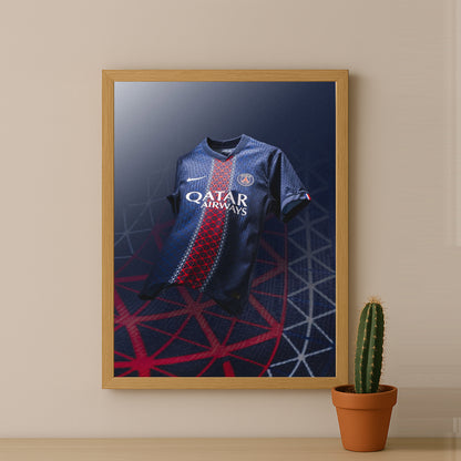 Poster Maillot Football - Paris Saint-Germain Domicile 2025-2026